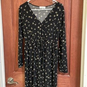 NWT Stitch Fix Kaileigh New Women's Black Long Sleeve V-Neck Jumpsuit